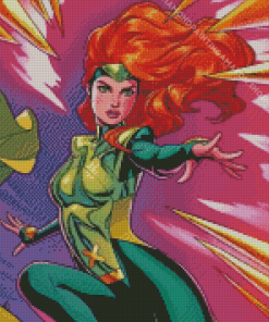 X Men Jean Grey Hero Diamond Painting