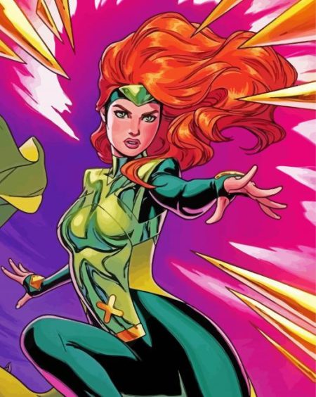 X Men Jean Grey Hero Diamond Painting