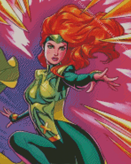 X Men Jean Grey Hero Diamond Painting