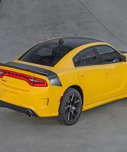 Yellow Dodge Charger Daytona 2016 Diamond Painting