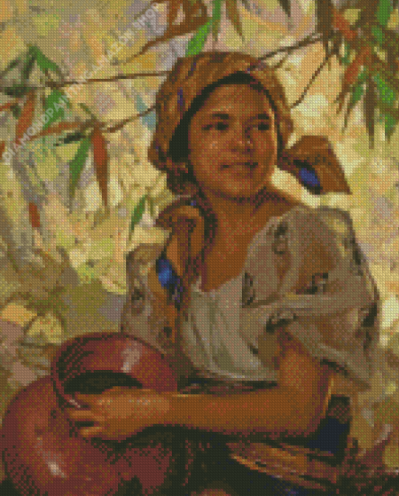 Young Filipina Girl Diamond Painting
