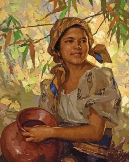Young Filipina Girl Diamond Painting