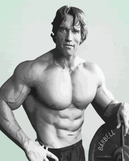 Young Arnold Schwarzenegger Diamond Painting