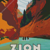 Zion National Park Poster Diamond Painting