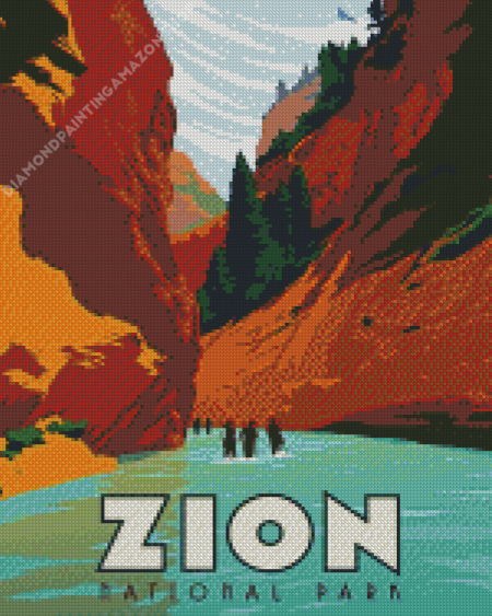 Zion National Park Poster Diamond Painting