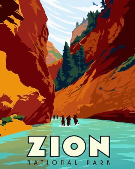 Zion National Park Poster Diamond Painting