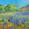 Abstract Bluebell Meadow Diamond Painting