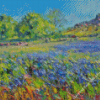 Abstract Bluebell Meadow Diamond Painting