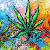 Abstract Marijuana Diamond Painting