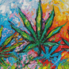 Abstract Marijuana Diamond Painting