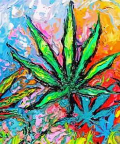 Abstract Marijuana Diamond Painting