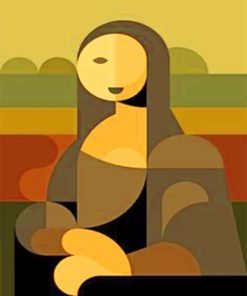 Abstract Mona Lisa Diamond Painting