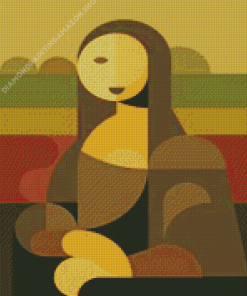 Abstract Mona Lisa Diamond Painting