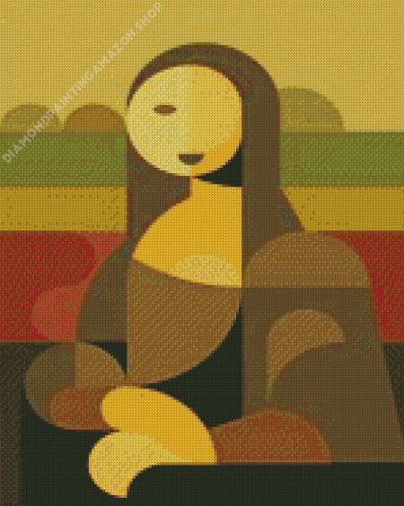 Abstract Mona Lisa Diamond Painting