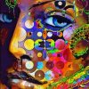 Abstract Psychedelic Head Woman Diamond Painting