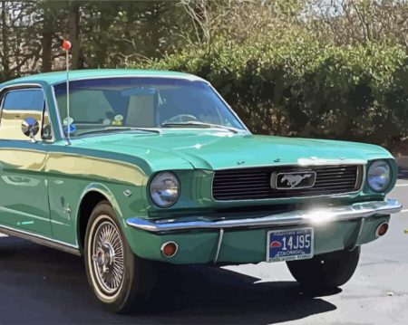 Aesthetic 1966 Mustang Diamond Painting