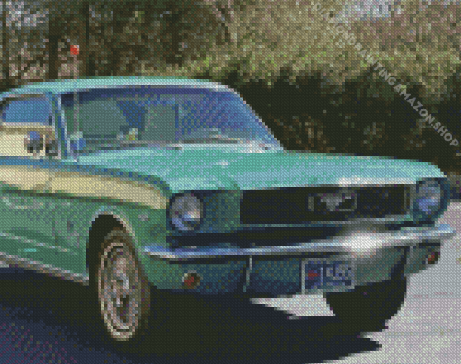 Aesthetic 1966 Mustang Diamond Painting