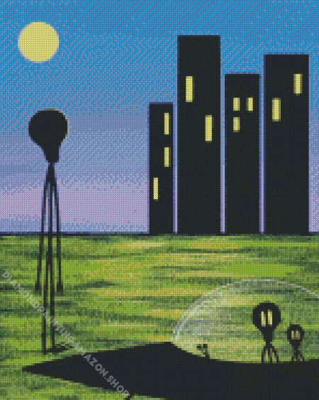 Aesthetic Alien Family Diamond Painting