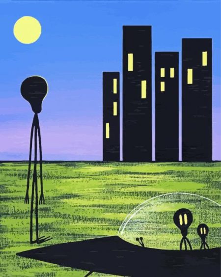 Aesthetic Alien Family Diamond Painting