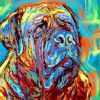 Aesthetic Bullmastiff Illustration Diamond Painting