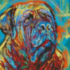 Aesthetic Bullmastiff Illustration Diamond Painting