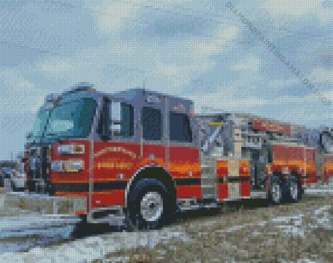 Aesthetic Fire Apparatus Diamond Painting