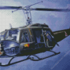 Aesthetic Huey Helicopter Art Diamond Painting