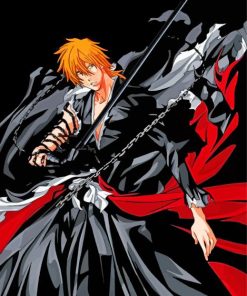 Aesthetic Ichigo Kurosaki Diamond Painting