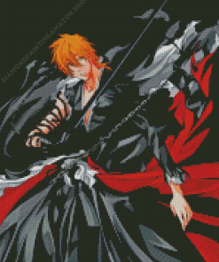 Aesthetic Ichigo Kurosaki Diamond Painting