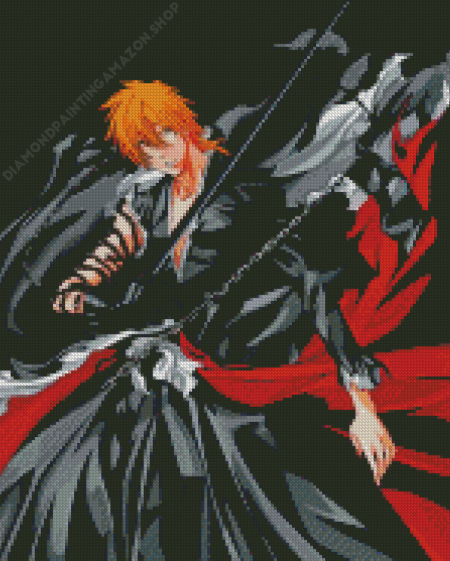 Aesthetic Ichigo Kurosaki Diamond Painting