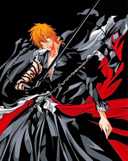 Aesthetic Ichigo Kurosaki Diamond Painting