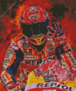 Aesthetic Marc Marquez Art Diamond Painting