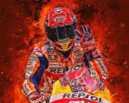 Aesthetic Marc Marquez Art Diamond Painting