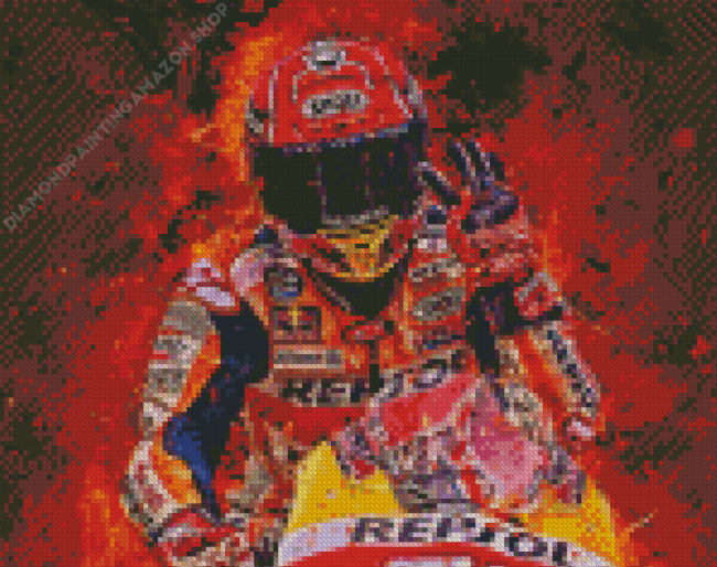 Aesthetic Marc Marquez Art Diamond Painting