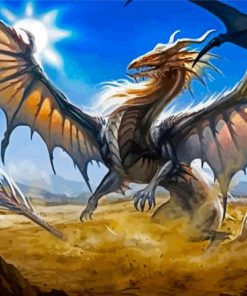 Aesthetic Mythical Dragon Diamond Painting