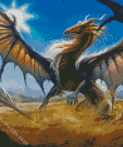 Aesthetic Mythical Dragon Diamond Painting