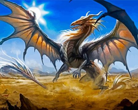 Aesthetic Mythical Dragon Diamond Painting
