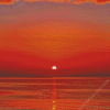 Beautiful Orange Sunset Diamond Painting