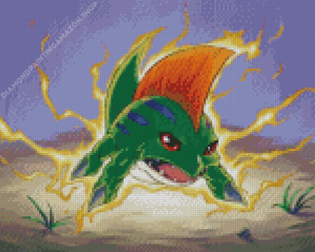 Betamon Digimon Character Diamond Painting