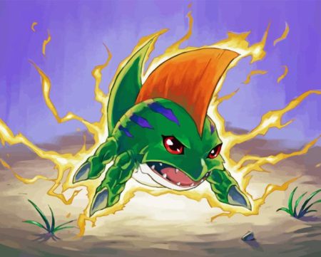 Betamon Digimon Character Diamond Painting