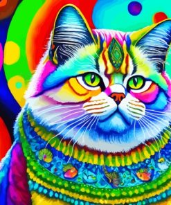 Big Cat Colorful Diamond Painting