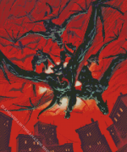 Black Marvel Dragons Diamond Painting