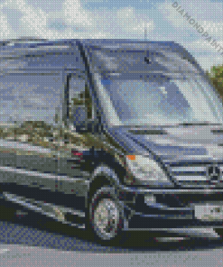 Black Mercedes Bus Diamond Painting