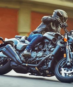 Black Yamaha Vmax Motorcycle Diamond Painting