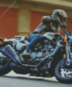 Black Yamaha Vmax Motorcycle Diamond Painting