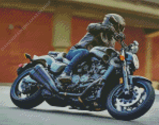 Black Yamaha Vmax Motorcycle Diamond Painting