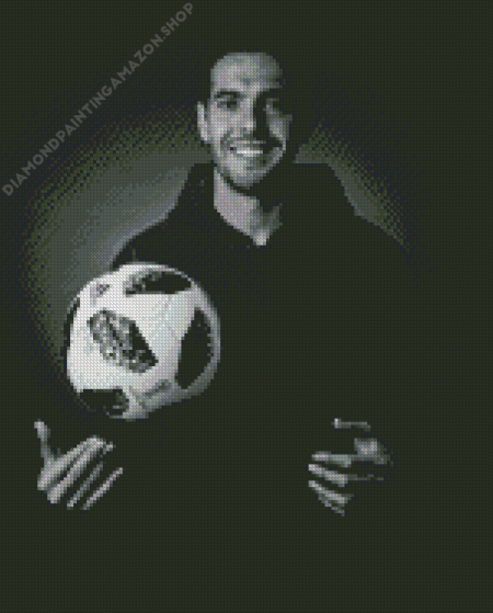 Black And White Soccer Kaka Diamond Painting