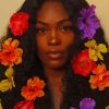 Black Girl With Flowers In Hair Diamond Painting