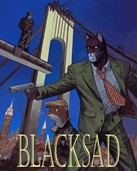 Blacksad Cartoon Diamond Painting