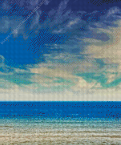 Blue Sea Sky Diamond Painting